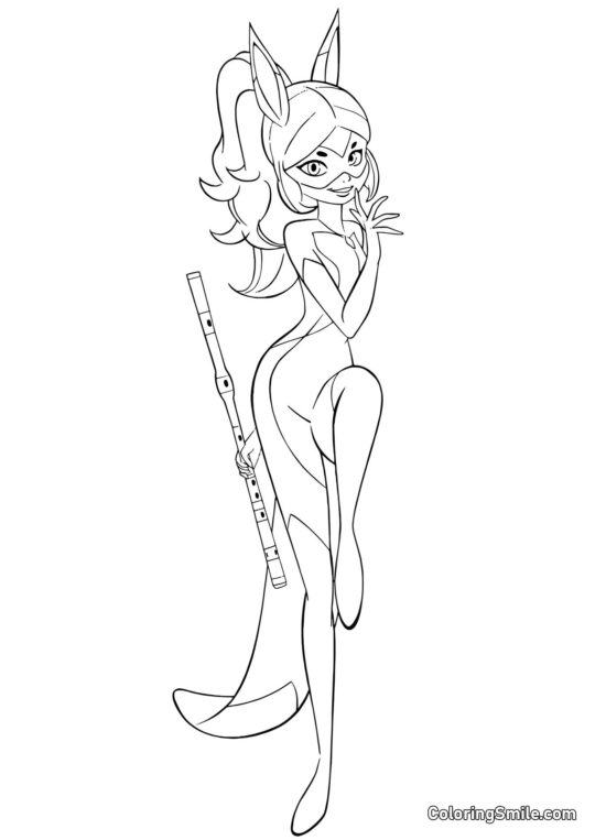 Rena Rouge - Page de Coloriage