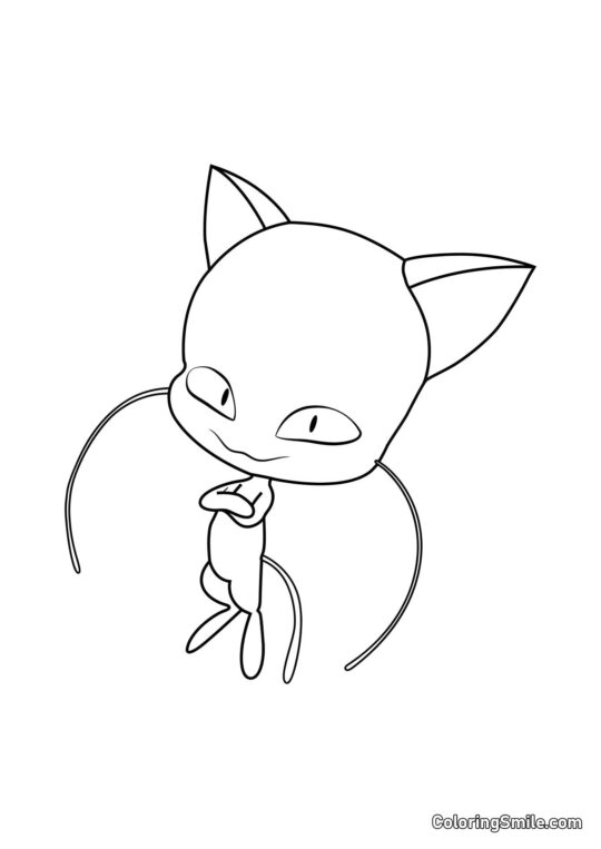 Plagg — Kwami de la destruction - Page de Coloriage