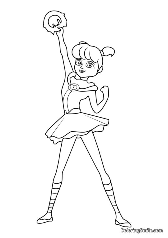 Rose en Pigella - Page de Coloriage