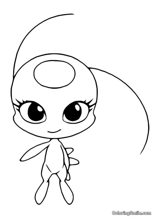 Tikki Kwami - Page de Coloriage