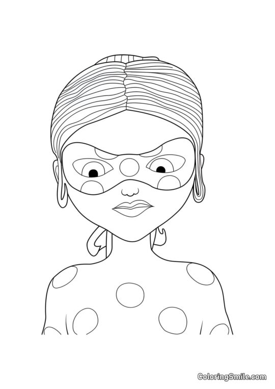 Chloé en Antibug - Page de Coloriage