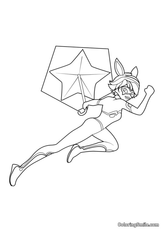 Alix en Bunnyx - Page de Coloriage