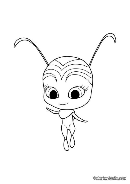 Pollen — Kwami de l&rsquo;action - Page de Coloriage