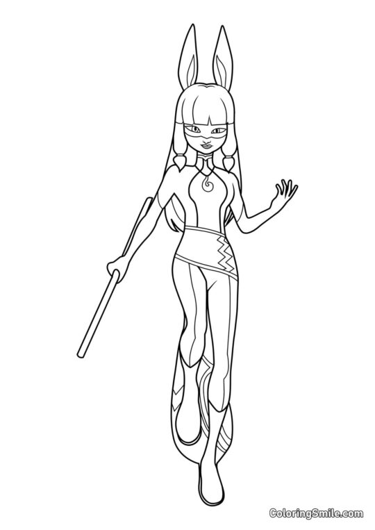 Volpina de Coccinelle - Page de Coloriage