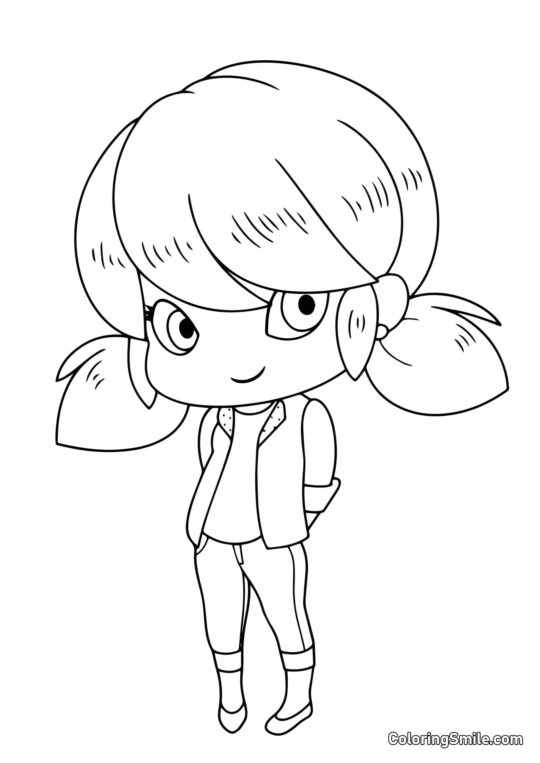 Petite Marinette Dupain-Cheng - Page de Coloriage