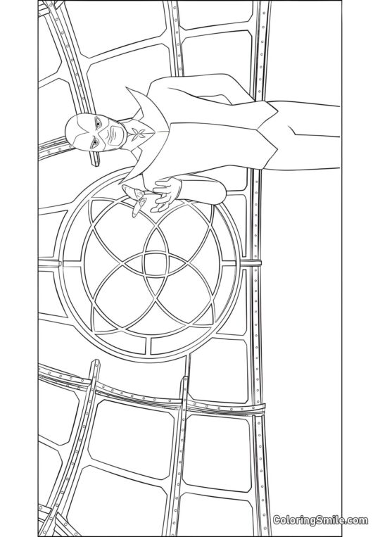 Papillon Maléfique libérant un Akuma - Page de Coloriage