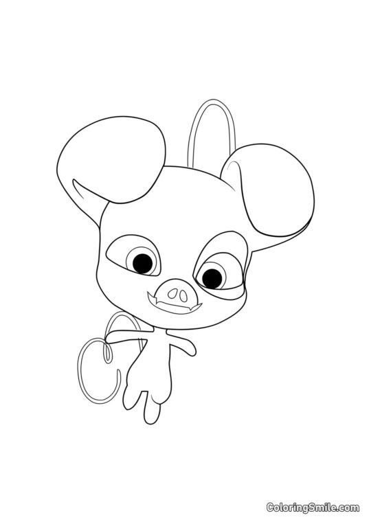 Daizzi — Kwami de la joie - Page de Coloriage