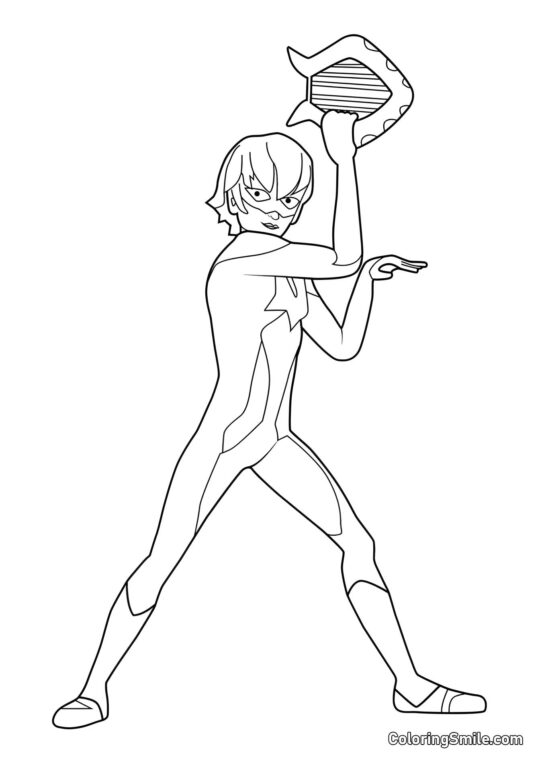 Luka en Viperion - Page de Coloriage