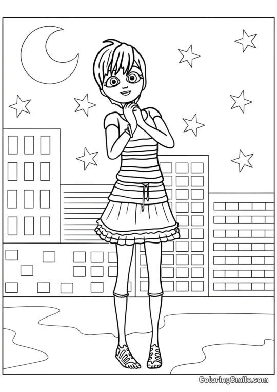 Rose Lavillant - Page de Coloriage