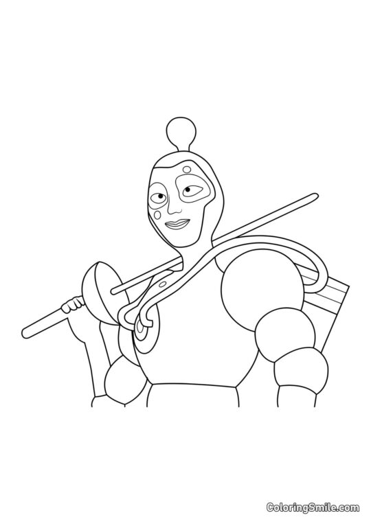 Nino en Le Bubbler - Page de Coloriage