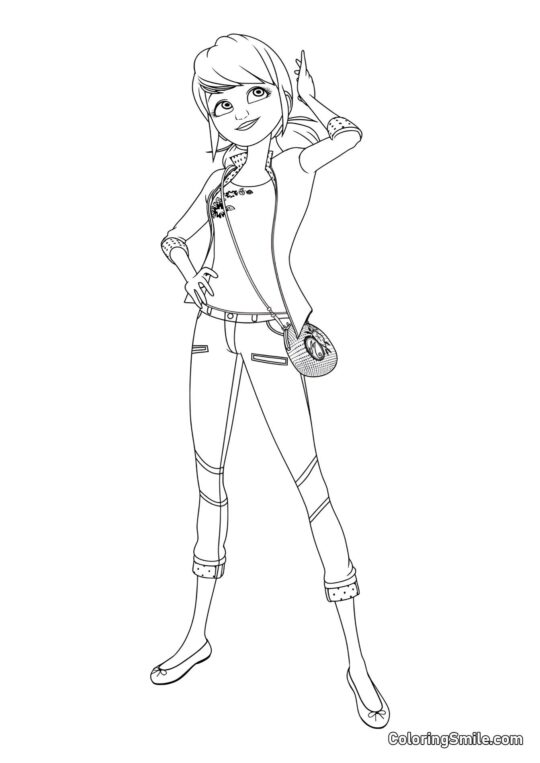 Belle Marinette - Page de Coloriage
