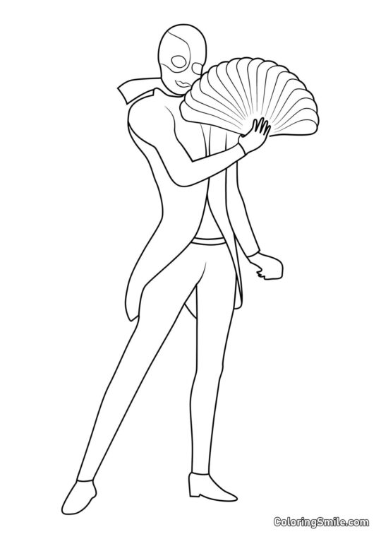 Papillon Maléfique Noir - Page de Coloriage