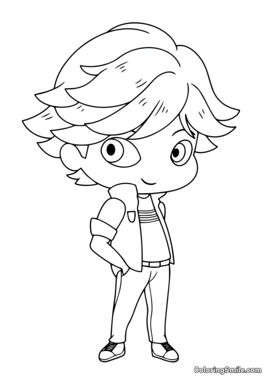 Bébé Adrien Agreste - Page de Coloriage