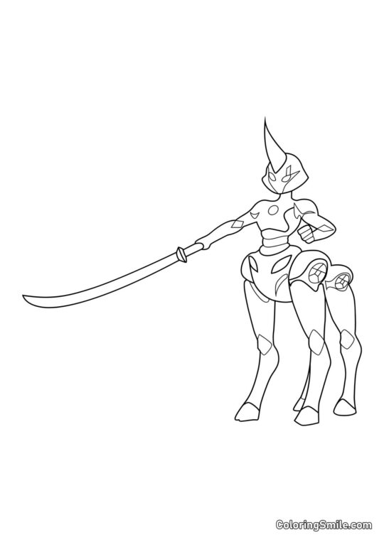 Mère de Kagami en Ikari Gozen - Page de Coloriage