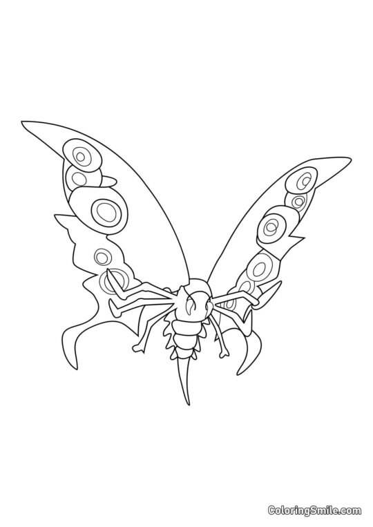 Senti-Monstre Papillon - Page de Coloriage