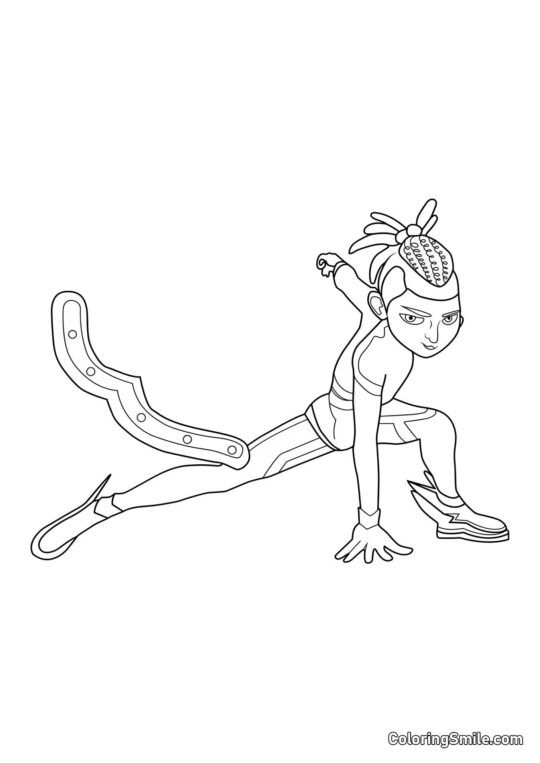 Max en Pégase - Page de Coloriage