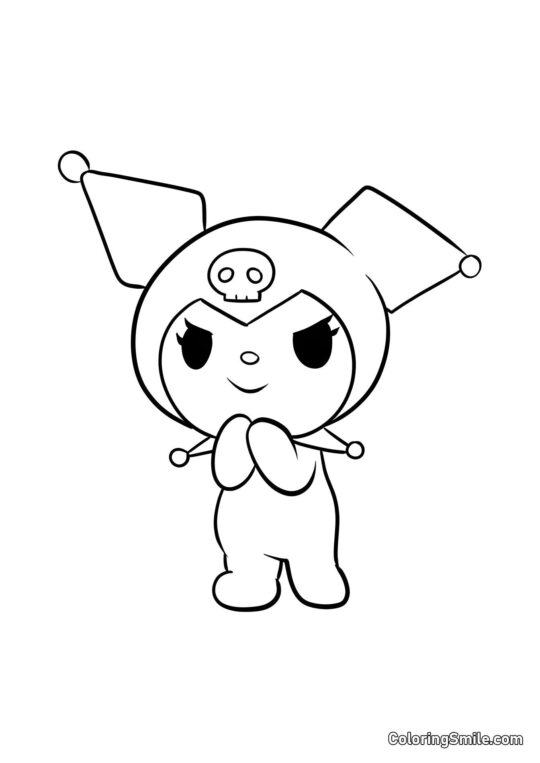 Kuromi Veut Se Vanter - Page de Coloriage