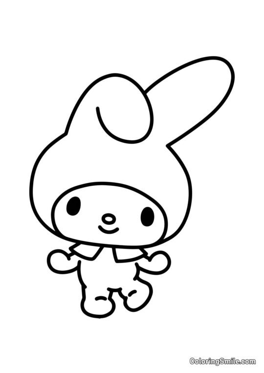 My Melody du Pays Magique du Maryland - Page de Coloriage
