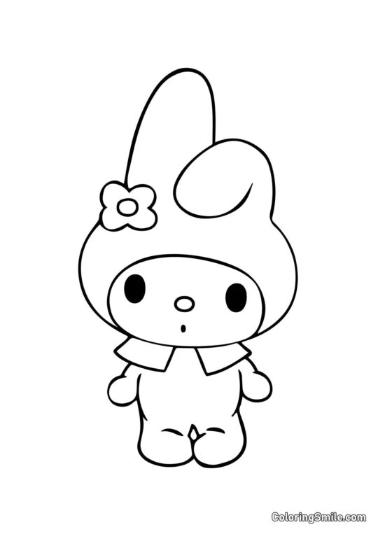 Lapin My Melo - Page de Coloriage