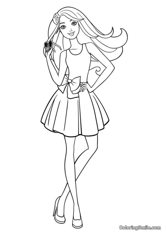 Lunettes de marque Barbie - Page de Coloriage