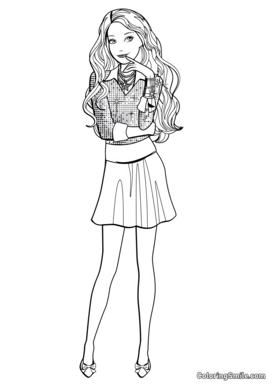 La ruse l’emporte sur Barbie - Page de Coloriage