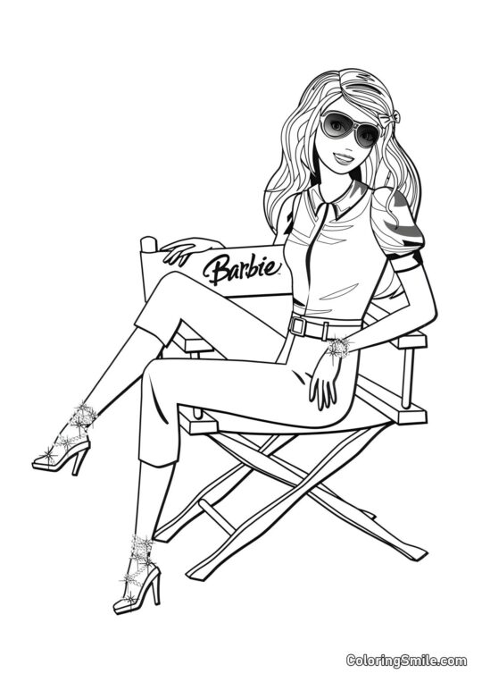 La chaise personnelle de Barbie - Page de Coloriage