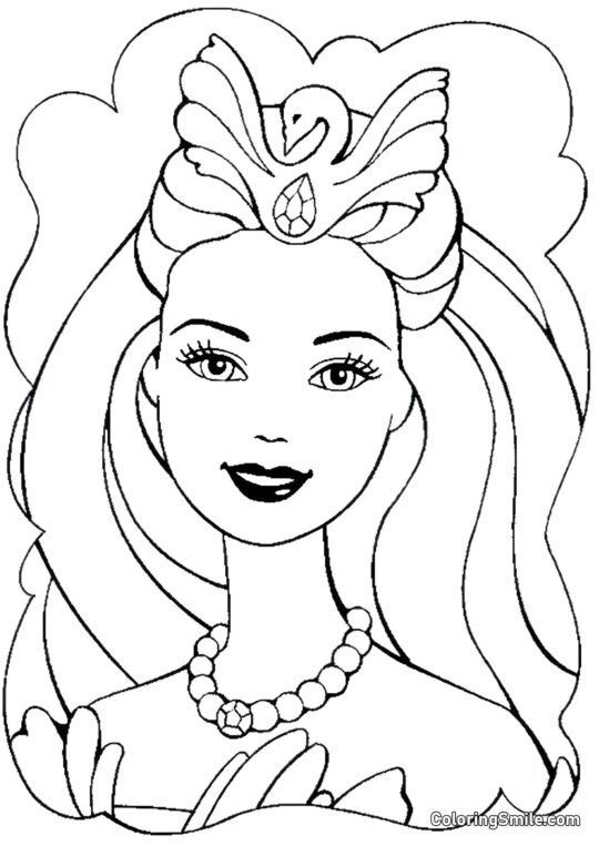 La beauté rêveuse de Barbie - Page de Coloriage