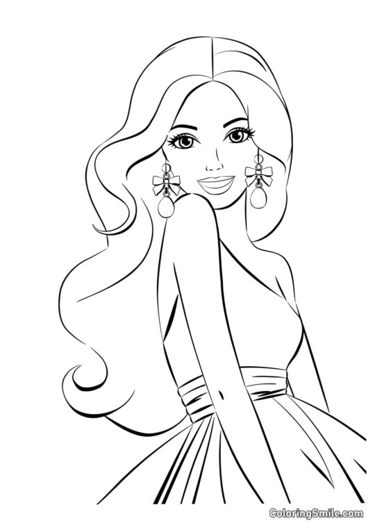 Barbie irrésistible - Page de Coloriage