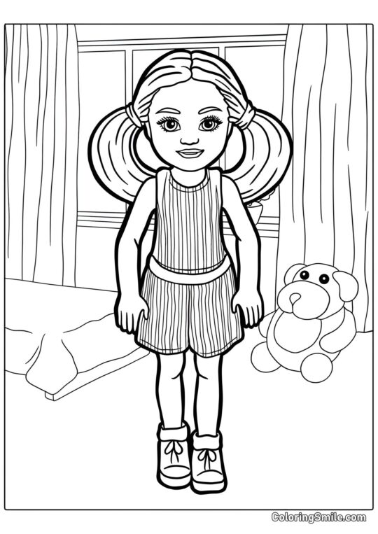 Chelsea – la sœur de Barbie - Page de Coloriage