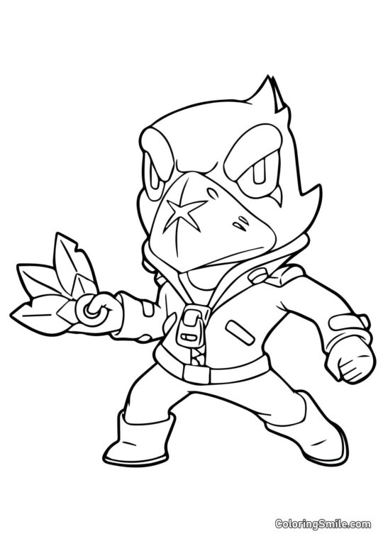 Crow Brawl Stars Crow Brawl Stars - Page de Coloriage