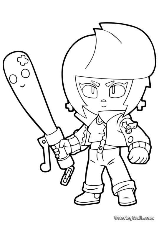 Bibi Brawl Stars Bibi Brawl Stars - Page de Coloriage