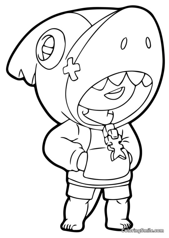 Requin Brawl Stars Requin Brawl Stars - Page de Coloriage