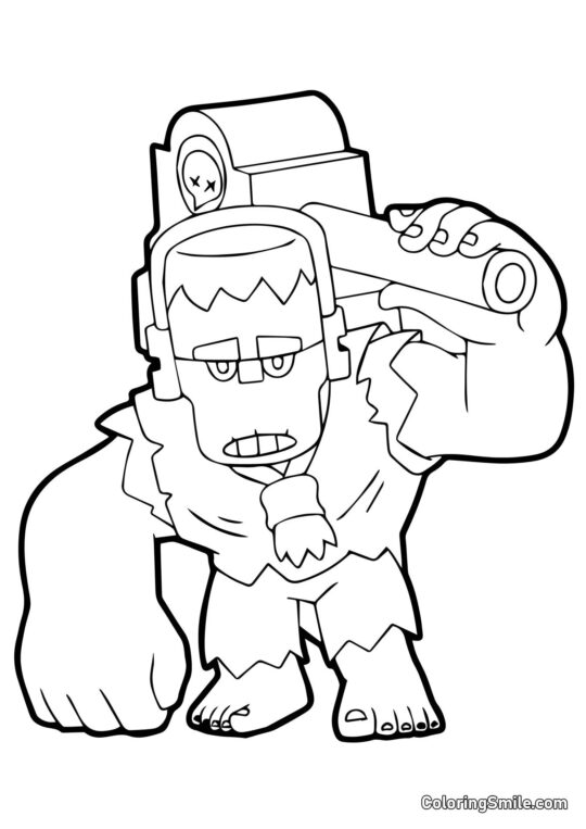 Frank Brawl Stars Frank Brawl Stars - Page de Coloriage