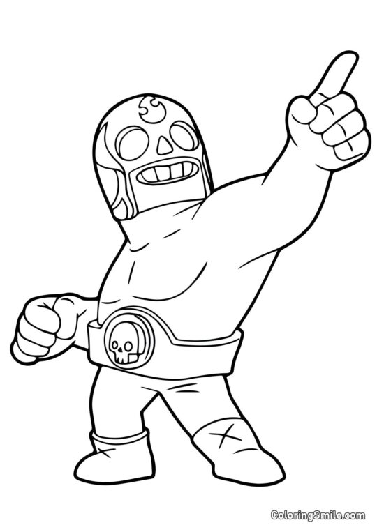 El Primo Brawl Stars El Primo Brawl Stars - Page de Coloriage