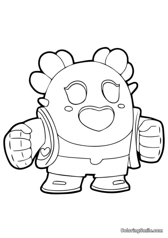 Spike Sakura Brawl Stars Spike Sakura Brawl Stars - Page de Coloriage