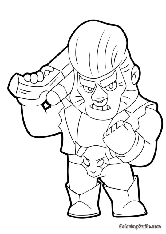 Bull Brawl Stars Bull Brawl Stars - Page de Coloriage