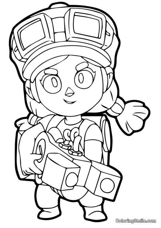 Jessie Brawl Stars Jessie Brawl Stars - Page de Coloriage