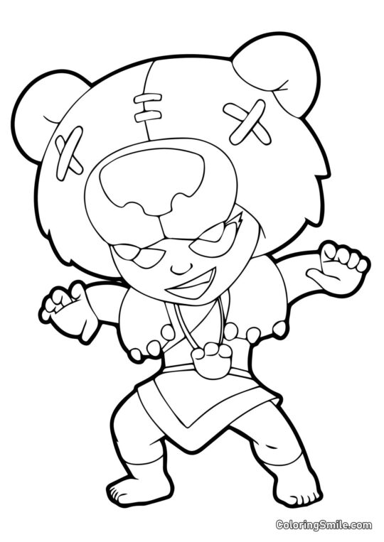 Nita Brawl Stars Nita Brawl Stars - Page de Coloriage