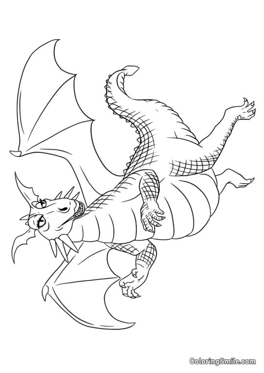 Fille dragon - Page de Coloriage