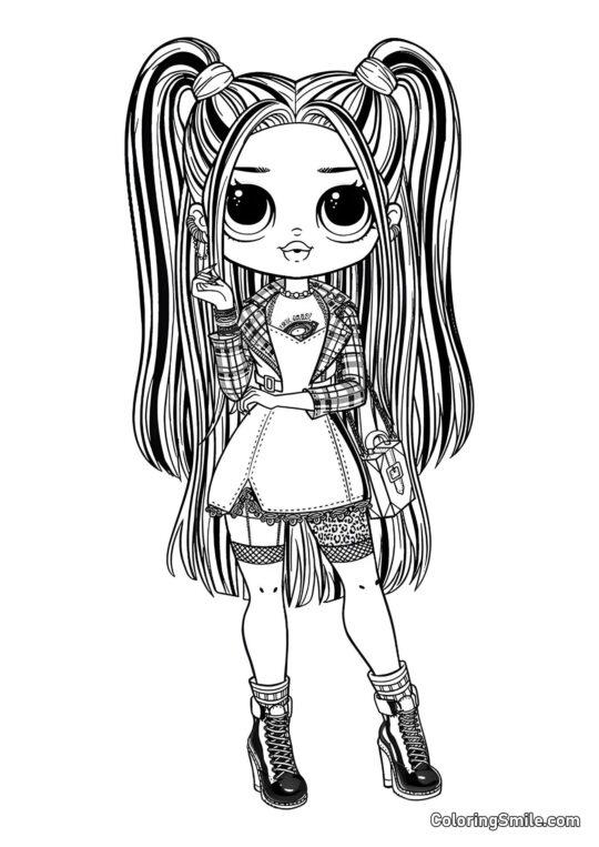 LOL OMG Fille Alt - Page de Coloriage