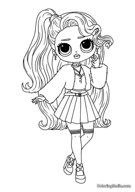 LOL OMG Bébé Rose - Page de Coloriage