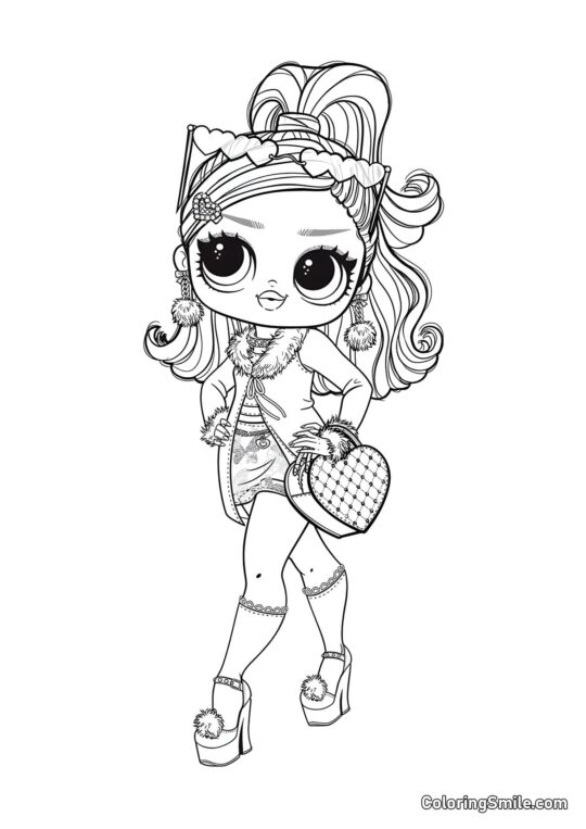 LOL OMG Fille à la Mode - Page de Coloriage
