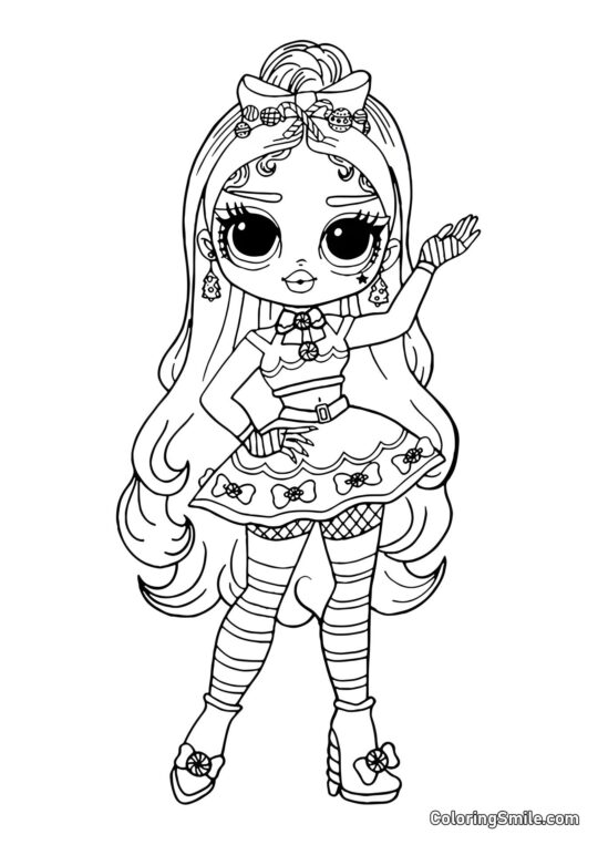LOL OMG Guirlande Étincelante - Page de Coloriage