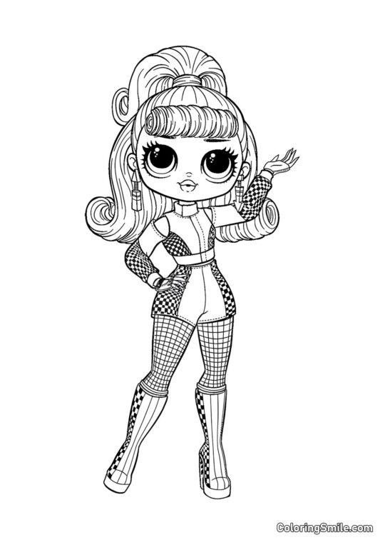 LOL OMG Grande Sœur Pilote - Page de Coloriage