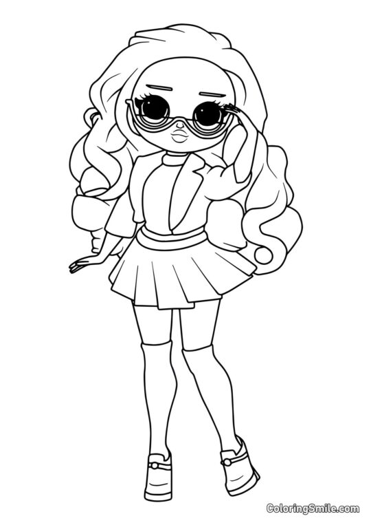LOL OMG Reporter Scolaire - Page de Coloriage