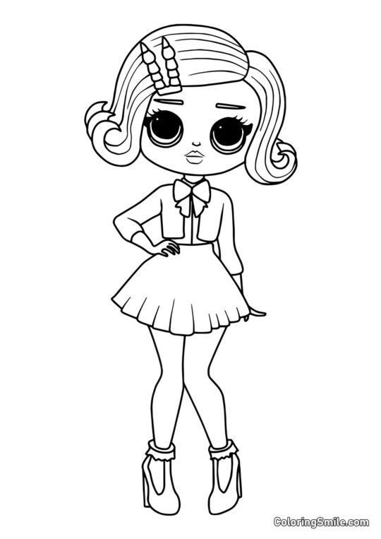LOL OMG Fille Aristocrate - Page de Coloriage