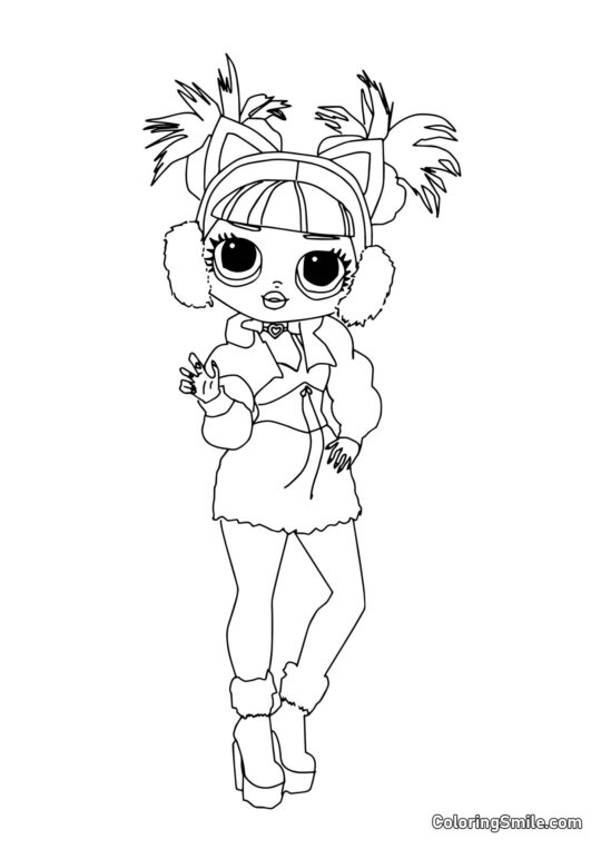 LOL OMG Hiver Miss Miaou - Page de Coloriage