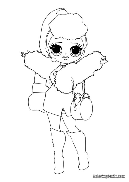LOL OMG Grande Sœur Lady Diva - Page de Coloriage