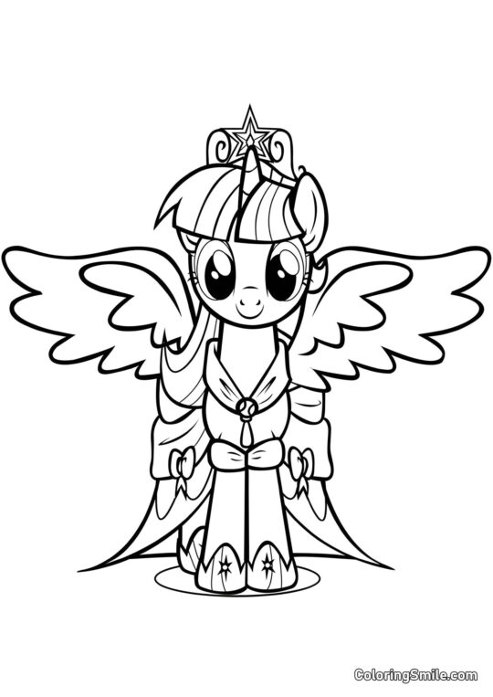 Princesse Éclat - Page de Coloriage