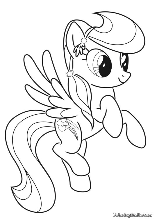 Poney Rainbow Dash - Page de Coloriage